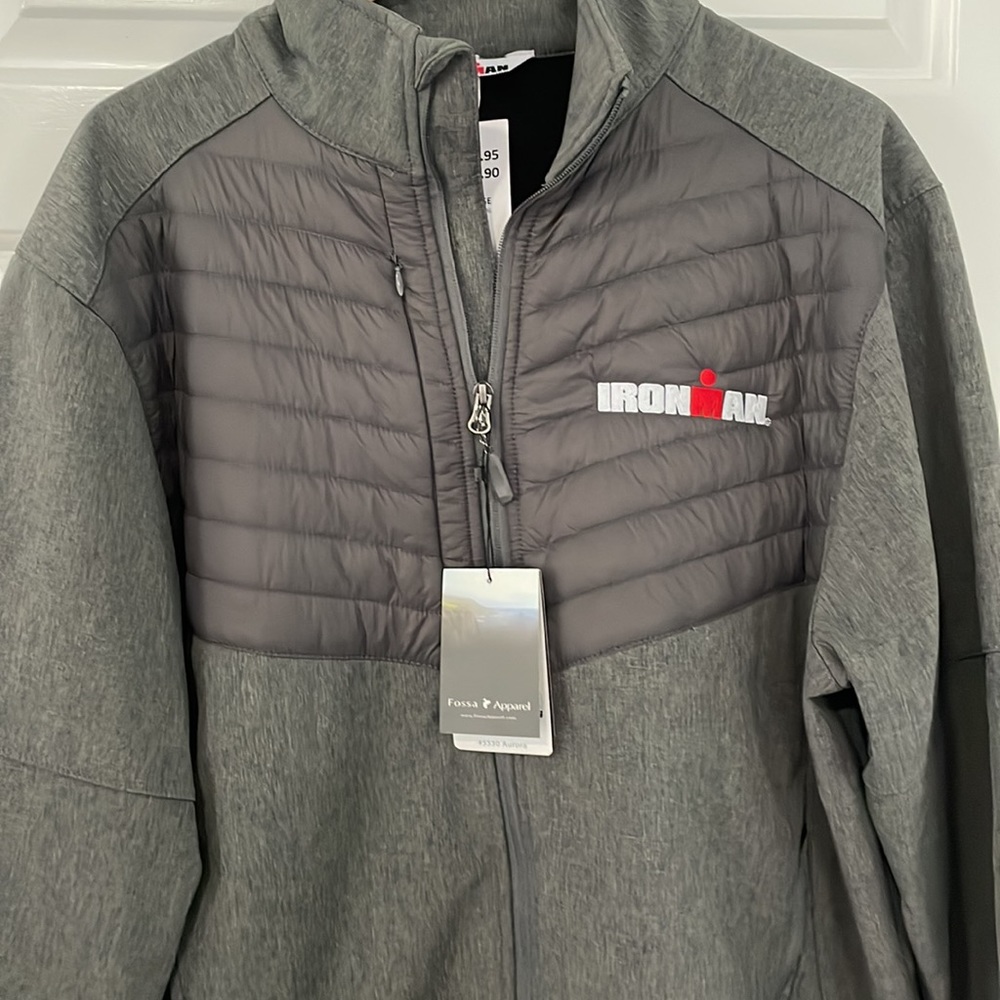 COPY - Ironman mens XL full zip Aurora Soft Shell Jacket grey NWT NEW